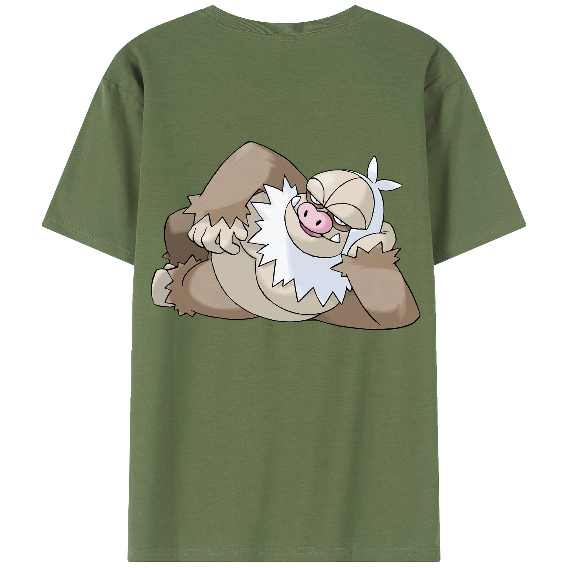 （画像用） ポケットモンスター Pokémon 綿100％ メンズ半袖Tシャツ（バックプリント） 通気性